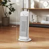 Calefactor Eléctrico Bajo Consumo 2000W con 4 Modos Termostato Regulable Protección contra Vuelcos y Sobrecalent... - Ogal.Es