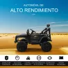 Coche Eléctrico para Niños de +3 Años Vehículo Todoterreno de Batería 12V con Control Remoto 100x65x72 cm Negro - Ogal.Es
