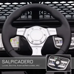 Coche Eléctrico para Niños de +3 Años Vehículo Todoterreno de Batería 12V con Control Remoto 100x65x72 cm Negro - Ogal.Es