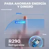 Deshumidificador 12L/día Depósito de Agua 2,1L Pantalla LED Temporizador 24 H Bloqueo Infantil hasta 12-25㎡ Blanco - Ogal.Es