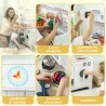 Cocina de Juguete de Madera con Sonido y Cortinas Accesorios de Acero Inoxidable para Niños a Partir de 3 Años B... - Ogal.Es