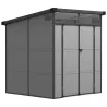 Caseta de Jardín Exterior 190x191x215 cm con Puerta Corredera Ventana y Ventilación para Almacenar Herramientas ... - Ogal.Es