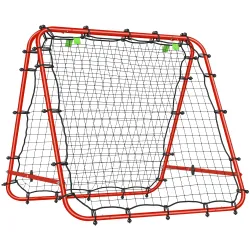 Red de Rebote Plegable con Ángulo Ajustable para Entrenamiento de Fútbol Béisbol y Tenis 100x95x90 cm Rojo - Ogal.Es