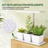 Luz de Crecimiento de Espectro Completo 30 LED Ajustable en Altura con Temporizador Automático 5 de Brillo y 3 C... - Ogal.Es