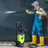 Hidrolimpiadora de Alta Presión 2200W con Accesorios Ángulo Ajustable y Parada Automática 32x32x80 cm Verde y Negro - Ogal.Es