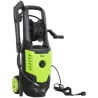 Hidrolimpiadora de Alta Presión 2200W con Accesorios Ángulo Ajustable y Parada Automática 32x32x80 cm Verde y Negro - Ogal.Es