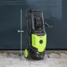 Hidrolimpiadora de Alta Presión 2200W con Accesorios Ángulo Ajustable y Parada Automática 32x32x80 cm Verde y Negro - Ogal.Es