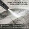 Hidrolimpiadora de Alta Presión 2200W con Accesorios Ángulo Ajustable y Parada Automática 32x32x80 cm Verde y Negro - Ogal.Es