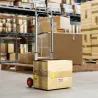 Carretilla de Mano Plegable de Aluminio Carga 90 kg con Ruedas Mango Telescópico Ajustable 40x41x108 cm Plata y ... - Ogal.Es