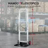 Carretilla de Mano Plegable de Aluminio Carga 90 kg con Ruedas Mango Telescópico Ajustable 40x41x108 cm Plata y ... - Ogal.Es