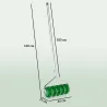Rodillo Aireador de Césped con Clavos y Mango Desmontable de 100 cm en Tres Piezas para Aflojar el Suelo 45 cm A... - Ogal.Es
