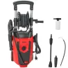 Hidrolimpiadora de Alta Presión 1800W con Accesorios Ángulo Ajustable y Parada Automática 30x27,5x76 cm Rojo y N... - Ogal.Es