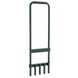 Aireador de Césped Manual con 5 Púas Huecas Mango Antideslizante Herramienta de Perforación de Césped Verde Oscuro - Ogal.Es