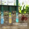 Aireador de Césped Manual con 5 Púas Huecas Mango Antideslizante Herramienta de Perforación de Césped Verde Oscuro - Ogal.Es