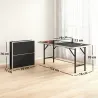 Mini Mesa de Ping-Pong Plegable con Red 2 Raquetas y 3 Pelotas para Interior y Exterior 152x76x70 cm Negro - Ogal.Es