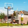 Canasta de Baloncesto Exterior en el Suelo Altura Ajustable 230-375 cm con Soporte Tablero Irrompible 120 cm Aro... - Ogal.Es