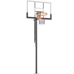 Canasta de Baloncesto Exterior en el Suelo Altura Ajustable 230-375 cm con Soporte Tablero Irrompible 120 cm Aro... - Ogal.Es