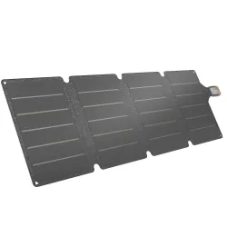 Cargador Solar Plegable 36W Panel Solar Portátil con Puertos USB-A y Tipo-C IP67 Superficie de ETFE para Teléfonos - Ogal.Es