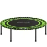 Cama Elástica Fitness Ø114 cm con Marco de Acero Reforzado para Entrenamiento Piernas Cuerpo Verde y Negro - Ogal.Es
