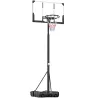 Canasta de Baloncesto para Exterior Ajustable de 230-305 cm con Tablero Irrompible Base Rellenable y Ruedas Negro - Ogal.Es