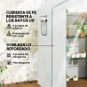 Invernadero de 3 Niveles con 1 Puerta 2 Ventanas y Estantes en Forma de U para Cultivo de Plantas 140x73x190 cm ... - Ogal.Es