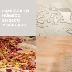 Aspirador en Seco y Húmedo 3 en 1 1200W con Función de Soplador Manguera 2 m Depósito Inoxidable 20L Amarillo - Ogal.Es