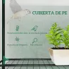 Invernadero de Exterior de 3 Niveles con Puerta Enrollable con Cremallera 9 Estantes Cubierta de PE 215x46x151cm... - Ogal.Es