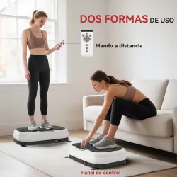 Plataforma Vibratoria con 50 Velocidades 3 Programas Pantalla LED Mando a Distancia Bandas Elásticas Ejercicio e... - Ogal.Es