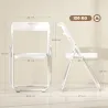 Juego de 6 Sillas Plegables de Plástico con Respaldo Curvo Diseño Ventilación Estructura de Acero 48,5x47x75 cm ... - Ogal.Es