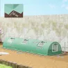 Invernadero Pequeño para Cultivo de Plantas con 5 Ventanas Marco de Acero y Cubierta de PE Anti-UV 300x80x45 cm ... - Ogal.Es