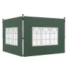Paredes Laterales para Carpa de 3 x 3 / 3 x 4 m 2 Paneles de Tela Oxford de 295x195 cm con Ventana para Fiestas ... - Ogal.Es