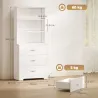 Librería de 6 Niveles con 3 Cajones 3 Estantes Abiertos Armario Alto para Salón Estudio Oficina 79x39,5x182,2 cm... - Ogal.Es