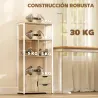 Librería Estantería para Libros con Estantes Cajones y Puerta 58x24x122 cm Estilo Industrial Blanco y Madera Nat... - Ogal.Es