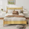 Juego de 2 Mesitas de Noche Flotantes con 1 Cajón Montado en la Pared Estilo Moderno para Dormitorio 40x30x15 cm... - Ogal.Es