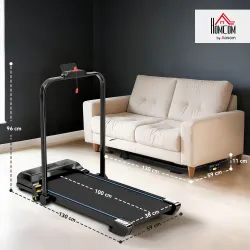Cinta de Correr Cinta de Andar Plegable 2,5 HP con Pantalla LED Velocidad Ajustable Max. 10 km/h Control Remoto ... - Ogal.Es
