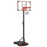 Canasta de Baloncesto con Altura Ajustable 178-208 cm Ruedas y Base Rellenable para Adolescentes y Adultos Rojo ... - Ogal.Es