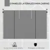 2 Paredes Laterales para Carpas 300x200 cm con Ventana Enrollable y Puerta con Cremallera para Carpa 3x3 m o 3x6... - Ogal.Es