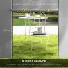 2 Paredes Laterales para Carpas 300x200 cm con Ventana Enrollable y Puerta con Cremallera para Carpa 3x3 m o 3x6... - Ogal.Es