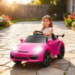Coche Eléctrico para Niños con Licencia RUF CTR 3 Clubsport Mando a Distancia Motor Doble Ruedas Auxiliares Rosa - Ogal.Es