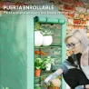 Invernadero de Jardín de 3 Niveles Puerta Enrollable Marco de Metal Cubierta de PE Anti-UV 69x49x125 cm Verde - Ogal.Es