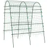 Enrejado de Pepino 206 cm Enrejado de Jardín de Arco para Plantas Trepadoras al Aire Libre con Marco de Acero Verde - Ogal.Es
