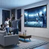 Pantalla de Proyector Manual 120 Pulgadas Formato 4:3/16:9 para Interior y Exterior 244x183 cm Blanco - Ogal.Es