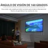 Pantalla de Proyector Manual 120 Pulgadas Formato 4:3/16:9 para Interior y Exterior 244x183 cm Blanco - Ogal.Es