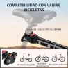 Remolque de Bicicleta 40 kg Cubierta de Tela Oxford con Reflectores y Marco de Acero 144x59x80 cm Rojo y Negro - Ogal.Es
