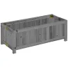 Jardinera de Madera Plegable Jardinera Elevada para Cultivos Verduras Flores en Patio Balcón Terraza 70x30x25 cm... - Ogal.Es
