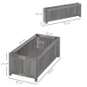 Jardinera de Madera Plegable Jardinera Elevada para Cultivos Verduras Flores en Patio Balcón Terraza 70x30x25 cm... - Ogal.Es