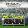 Jardinera de Madera Plegable Jardinera Elevada para Cultivos Verduras Flores en Patio Balcón Terraza 70x30x25 cm... - Ogal.Es