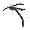 2 en 1 Barra de Dominadas para Pared de Acero Soporte de Saco de Boxeo Carga Máx. 130 kg 93x47x51 cm Negro - Ogal.Es