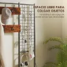 Perchero Zapatero con Zapatero Ganchos Cajones y Eatante para Entrada Pasillo Salón 100x30x183 cm Marrón&nbsp;Rústico - Ogal.Es