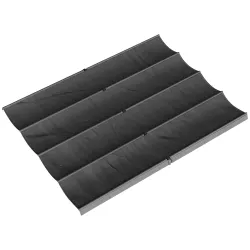 Techo de Repuesto Retráctil 4x3,5 m para Marco de 4x3 m Toldo de Tela Solo para Cenador Jardín con 8 Orificios Gris - Ogal.Es